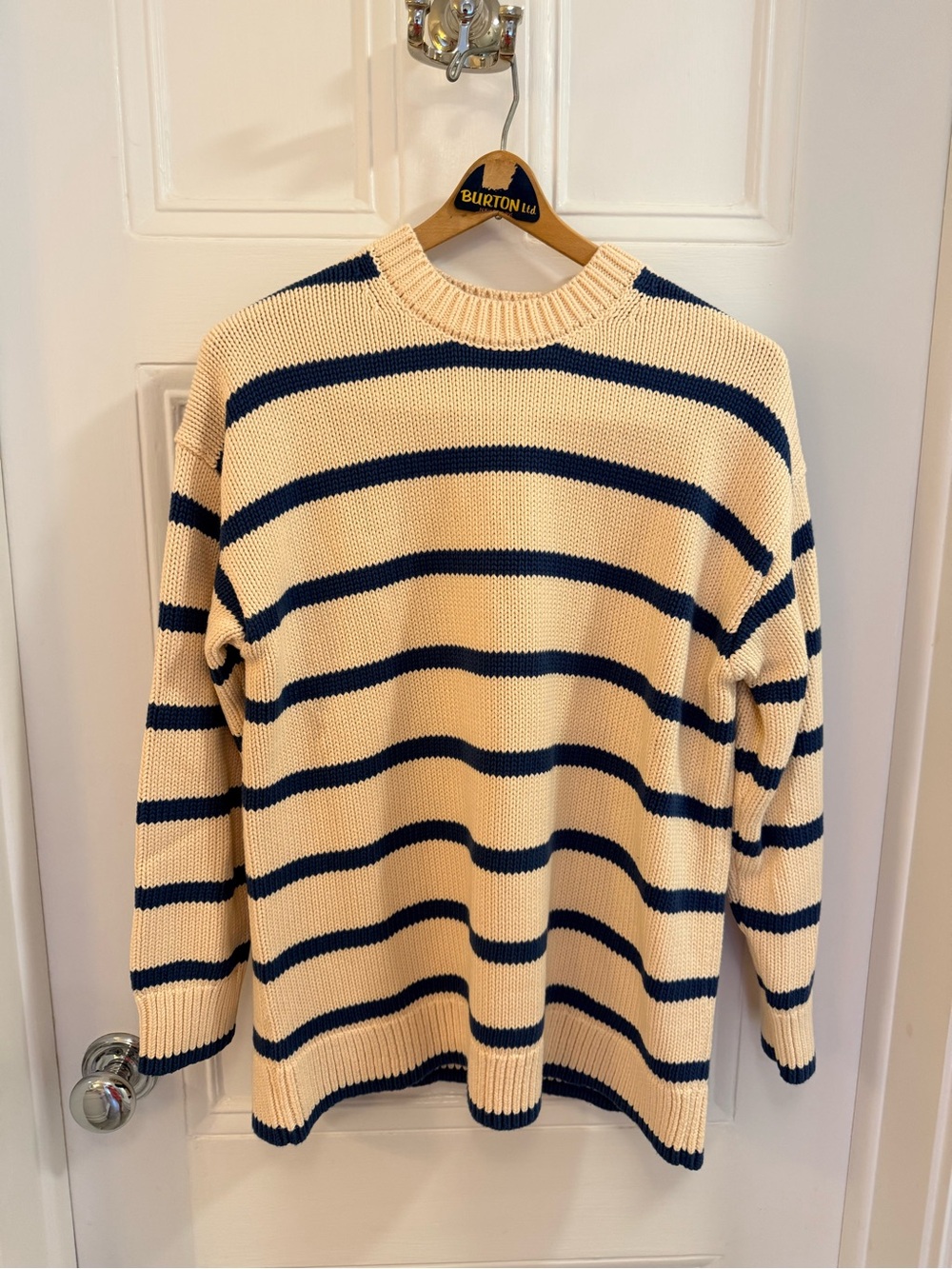 Boden Lucy Nautical Stripe Cotton Sweater